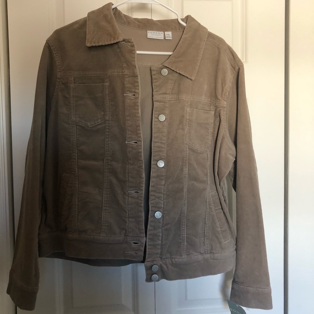 Sonoma - corduroy jean jacket - size XL petite